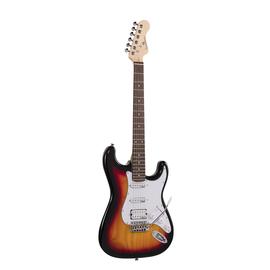 Soundsation RIDER-PRO-RSH 3TS - Double cutaway elektromos gitár 2 single coil + osztható humbucker pickuppel és önzáró kulcsokkal (Wilkinson mechanika, eco-rózsafa fogólap)