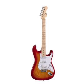 Soundsation RIDER-PRO-MSH SSB - Double cutaway elektromos gitár 2 single coil + osztható humbucker pickuppel és önzáró kulcsokkal (Wilkinson mechanika, juharfa fogólap)