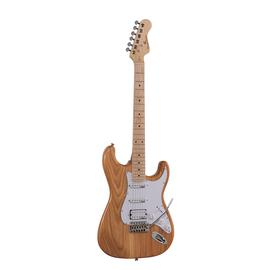 Soundsation RIDER-PRO-MSH NT - Double cutaway elektromos gitár 2 single coil + osztható humbucker pickuppel és önzáró kulcsokkal (Wilkinson mechanika, juharfa fogólap)