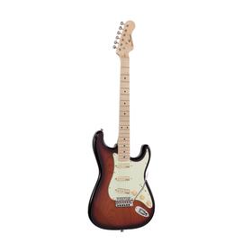 Soundsation RIDER-RETRO-M TSB - Double cutaway elektromos gitár 3 single coil pickuppel és vintage kulcsokkal (Wilkinson mechanika, juharfa fogólap)