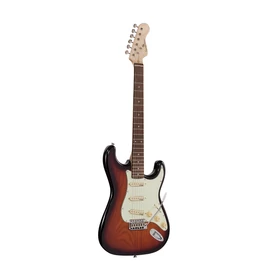 Soundsation RIDER-RETRO-R TSB - Double cutaway elektromos gitár 3 single coil pickuppel és vintage kulcsokkal (Wilkinson mechanika, eco-rózsafa fogólap)