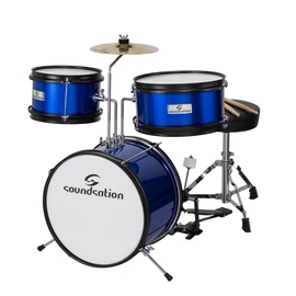 Soundsation JDK313-EB - Junior dobszett, 3 rétegű, metál kék