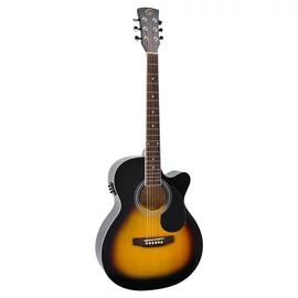 Soundsation YELLOWSTONE-MJCE-SB - Mini jumbo cutaway elektroakusztikus gitár fenyő fedlappal