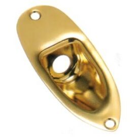 JCS-1GG - Gold Metal Jack Plate for Strat style guitars