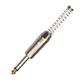 Soundsation SJ06M-B - Fém csatlakozó 6.3mm jack MONO (25 db-os csomag)