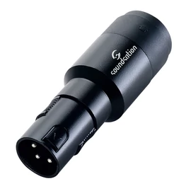 Soundsation WM-S4PMXM - Wiremaster adapter: 4pólusú Speakon papa - 3pólusú Speakon papa