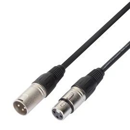 Soundsation EMCXX-10BK - Szimmetrikus mikrofonkábel: XRL 3pólusú papa - XRL 3pólusú mama / 10m