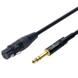 Soundsation WM-PXFJS05 - Wiremaster szimmetrikus patch kábel: XLR(mama)-6.3mm Jack SZTEREO / 0.5m