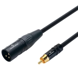 Soundsation WM-PXMRCA09 - Wiremaster szimmetrikus patch kábel: XLR(papa)-RCA / 0.9m