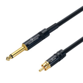 Soundsation WM-JRCA06 - Wiremaster aszimmetrikus patch kábel: 6.3mm Jack MONO-RCA / 0.6m