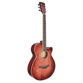 Soundsation SAGUARO-HW-CE RD - Hand wiped cutaway akusztikus gitár előerősítővel