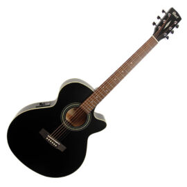 Cort SFX-ME-BKS akusztikus gitár EQ-val, matt fekete + Választható ajándék