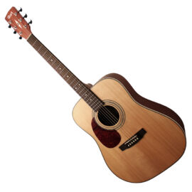 Cort Earth70LH-OP akusztikus gitár, balkezes, open pore + Választható ajándék