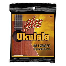 GHS 100 ukulele húr - black nylon, Bariton