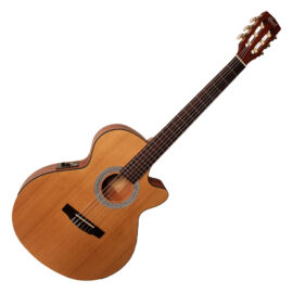 Cort CEC-1-OP klasszikus gitár elektronikával, matt natúr + Választható ajándék