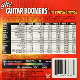 GHS GB8 1/2 el.húr - Boomers, Ultra Light +,  8,5-40