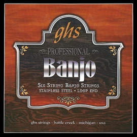 GHS PF120 banjo húr 6 húros, Light