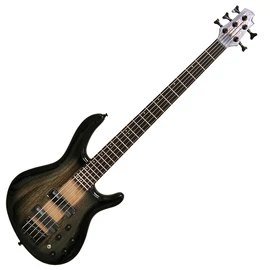 Cort C5PlusZBMH-TBB el.basszusgitár 5 húros, áttetsző fekete burst