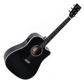 Sigma DMC-1E-BK akusztikus gitár elektronikával, fekete