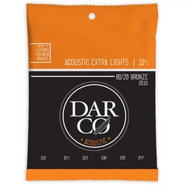 Darco D-510 húr, akusztikus bronz, Extra light 10-47