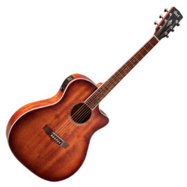 Cort GA-MEDX-M-OP akusztikus gitár elektronikával, mahagóni, natúr + Választható ajándék