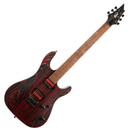 Cort KX300-Etched-EBR el.gitár, vörös-fekete