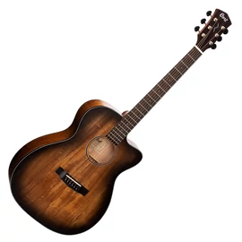 Cort Core-OC AMH OPBB with case el.akusztikus gitár, All solid, mahagóni, fekete burst