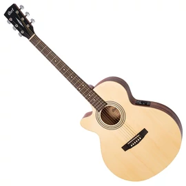 Cort SFX-ME-LH-OP akusztikus gitár EQ-val, balkezes, Open Pore natúr