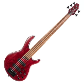 Cort B5-Element-OPBR el.basszusgitár, 5 húros, Bartolini Preamp, piros