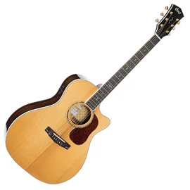 Cort Gold-A8-NAT with case akusztikus gitár Fishman elektronikával, félkemény tokkal, All solid, natúr