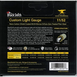 BlackSmith AOT Acoustic Bronze, Custom Light 11-52 húr