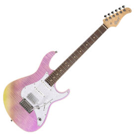 Cort G280Select-TCP elektromos gitár, éger test, áttetsző kaméleon lila