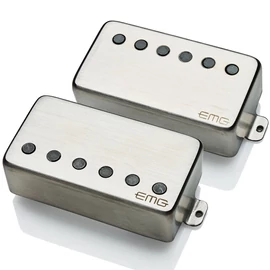 EMG 57TW-66TW-LS Set BrChrome -7160- Humbucking gitár pickup szett, szálhúzott króm, long shaft
