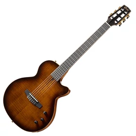 Cort Sunset Nylectric DLX-TSB with bag elektro-klasszikus gitár Fishman elektronikával, prémium tokkal, Tobacco Sunburst