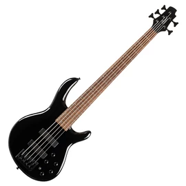 Cort C5-Deluxe-BK elektromos basszusgitár, Markbass Preamp, öthúros, fekete