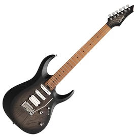 Cort X700-Triality-OPBB with bag elektromos gitár Fishman elektronikával tokkal, nyílt pórusú fekete burst