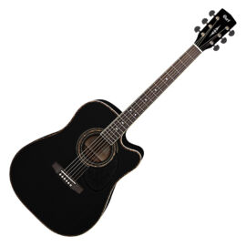 Cort AD880CE-BK akusztikus gitár elektronikával, fekete + Választható ajándék