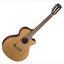Cort CEC-5-NAT klasszikus gitár elektronikával, natúr + Választható ajándék
