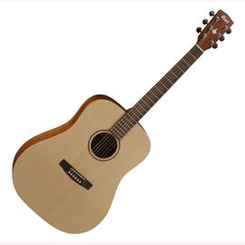 Cort EarthGrand-OP with bag akusztikus gitár, lakkozatlan natúr, tokkal