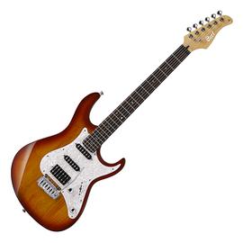 Cort G250-TAB el.gitár, hársfa test, Bluebucker PU, tob.sunburst