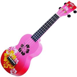 Mahalo Soprano Ukulele Hibiscus Red Burst