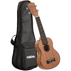 Cascha HH 2026 Premium Mahogany Soprano Ukulele Set
