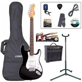 Encore EBP-E6BLK Electric Guitar Outfit Gloss Black