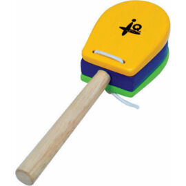 IQ Plus Yellow and Green Castanet with Handle
