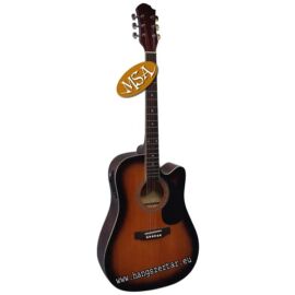MSA CW190,4/4-es Elektroakusztikus Western gitár EQ-val