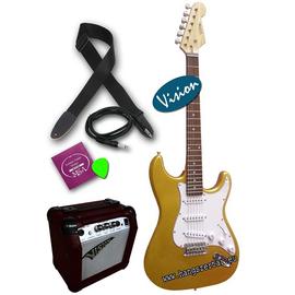 Vision ST-5 G Gold arany színű elektromos gitár szett 4