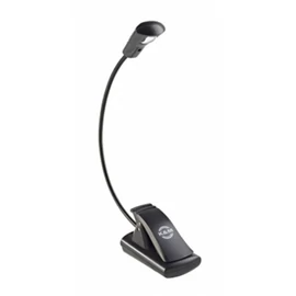 König & Meyer kottalámpa - LED FlexLight – 1 LED-es, csíptethető, 3 db AAA elemmel működik, flexibilis nyakkal, fekete