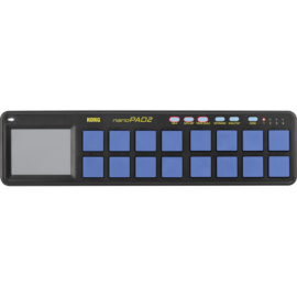KORG NANOPAD2-BLYL, Kompakt, ütőpados, USB MIDI-vezérlő, kék-sárga