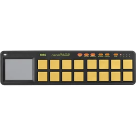 KORG NANOPAD2-ORGR, Kompakt, ütőpados, USB MIDI-vezérlő, narancs-zöld