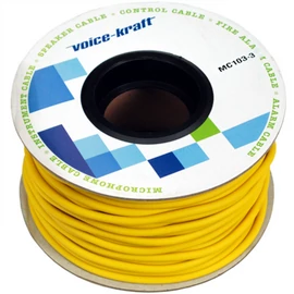 Voice-Kraft ROLLMC103-3 Gitárkábel, sárga